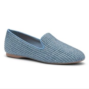 Birdies Starling Flat Sky Blue Raffia Women's 6.5